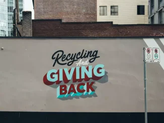 Recycling gives back to the earth